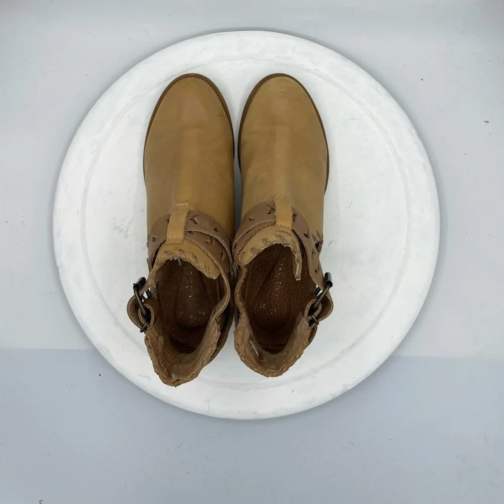 Musse & Cloud Shoes | Anthropologie Musse & Cloud Aina Leather Belt Booties